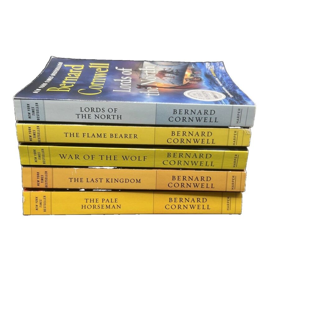 Bernard Cornell Set Of 5. The Last Kingdom,pale Horseman, War Of The Wolf, Flame